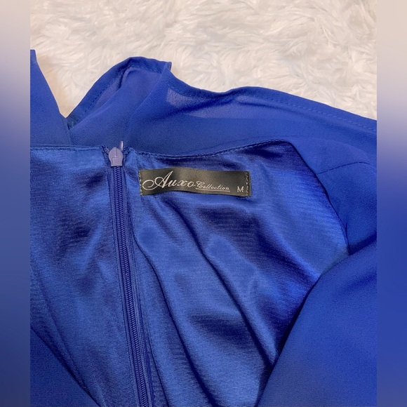 Auxo Collection Women’s Cobalt Blue Romper - Picture 6 of 7